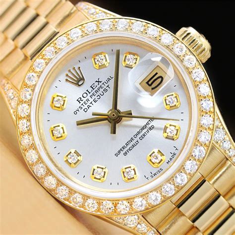 diamond ladies rolex|rolex ladies diamond bezel watch.